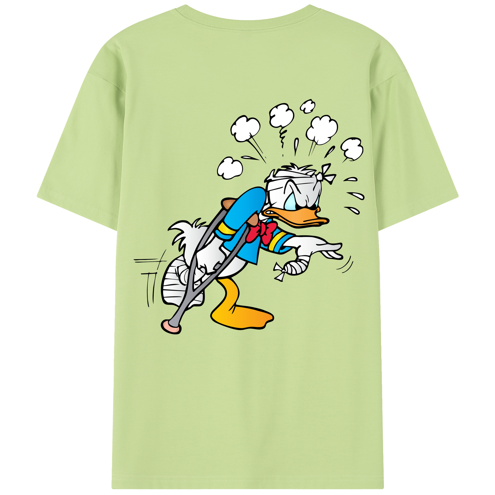 （画像用） ミッキーマウス Mickey Mouse 綿100％半袖Tシャツ（背面プリント）